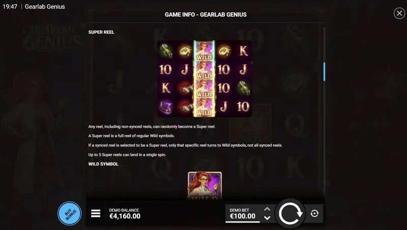 Gearlab Genius – mřížka 5x4 s aktivními násobiteli nad vertikálami